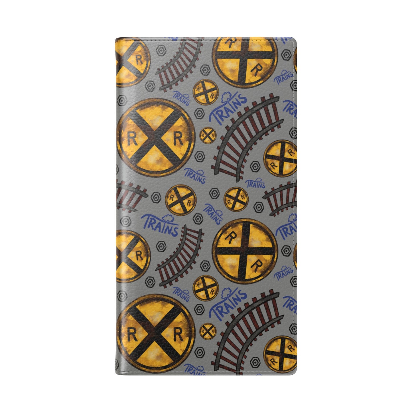 Railroad Sign Flip Wallet Phone Case