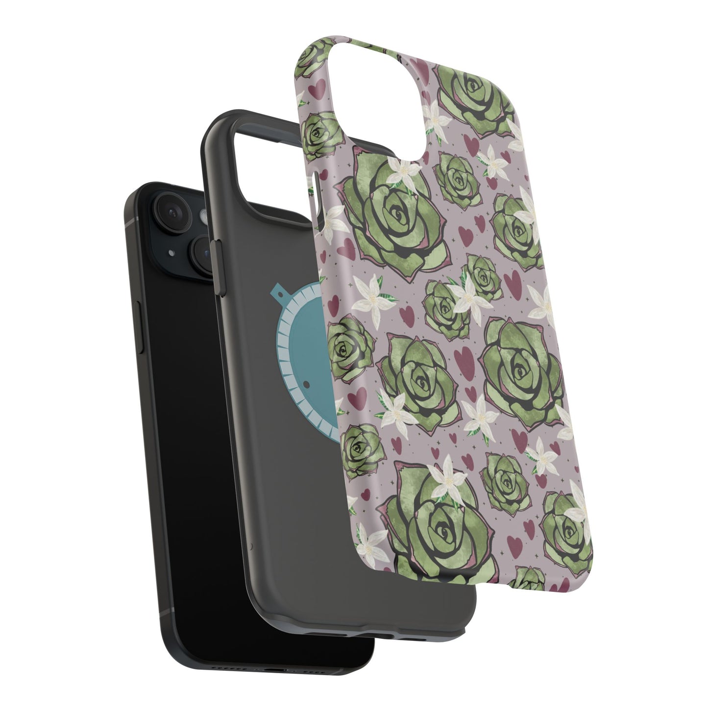 Floral Succulent Magnetic Phone Case