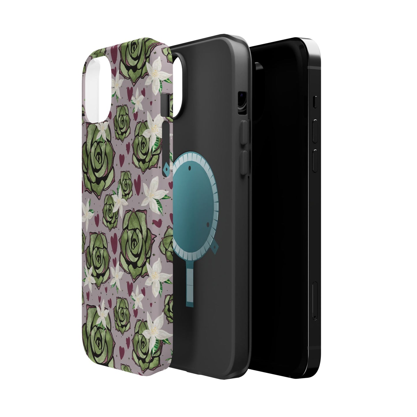 Floral Succulent Magnetic Phone Case