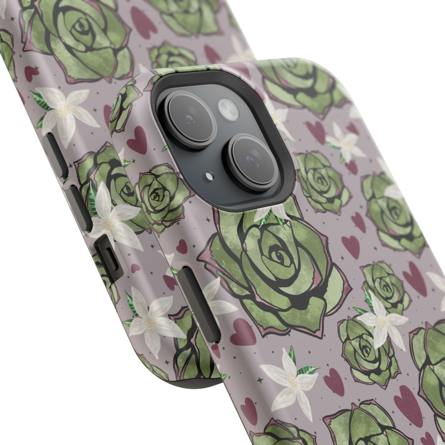 Floral Succulent Magnetic Phone Case